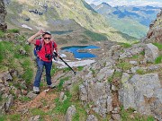 70 Dalla Bocchetta Triomen vista sui Laghi di Ponteranica